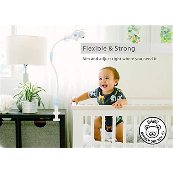 Universal Baby Monitor Holder with Velcro Strap | Flexible Baby Camera Mount - Picture 4 of 7